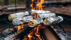 Campfire Breakfast Burritos